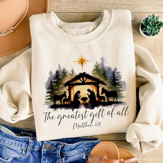 Greatest Gift Christmas Sweatshirt