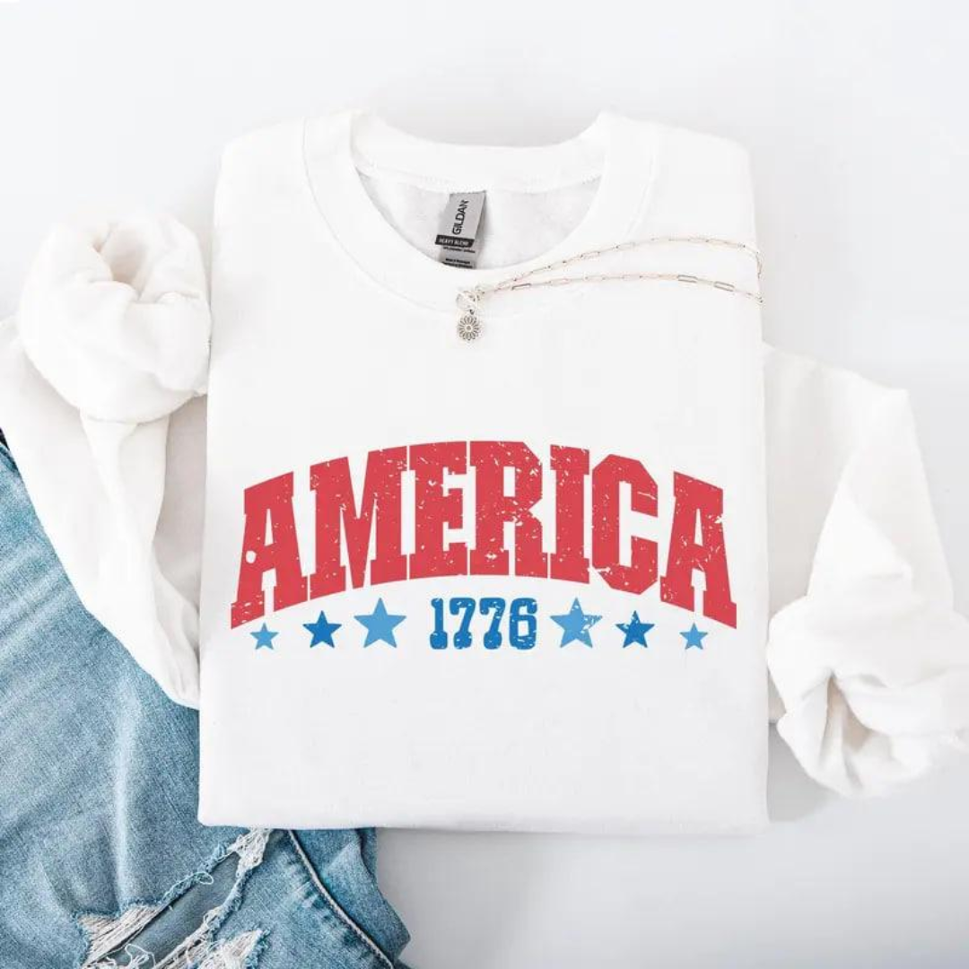 AMERICA 1776 Sweatshirt - White