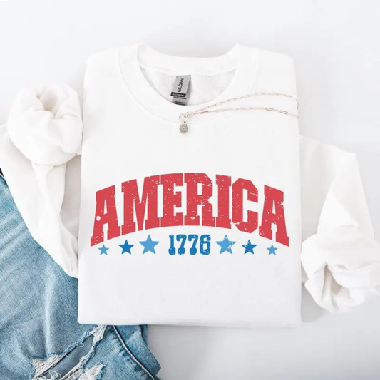 AMERICA 1776 Sweatshirt - White