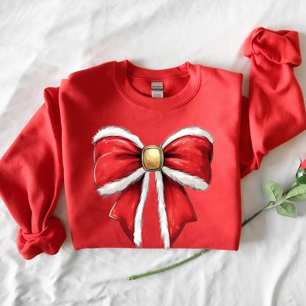 Vintage Bow Christmas Sweatshirt