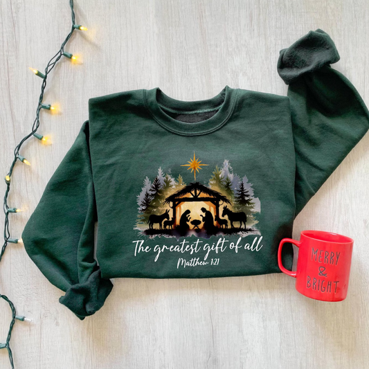 Greatest Gift Christmas Sweatshirt