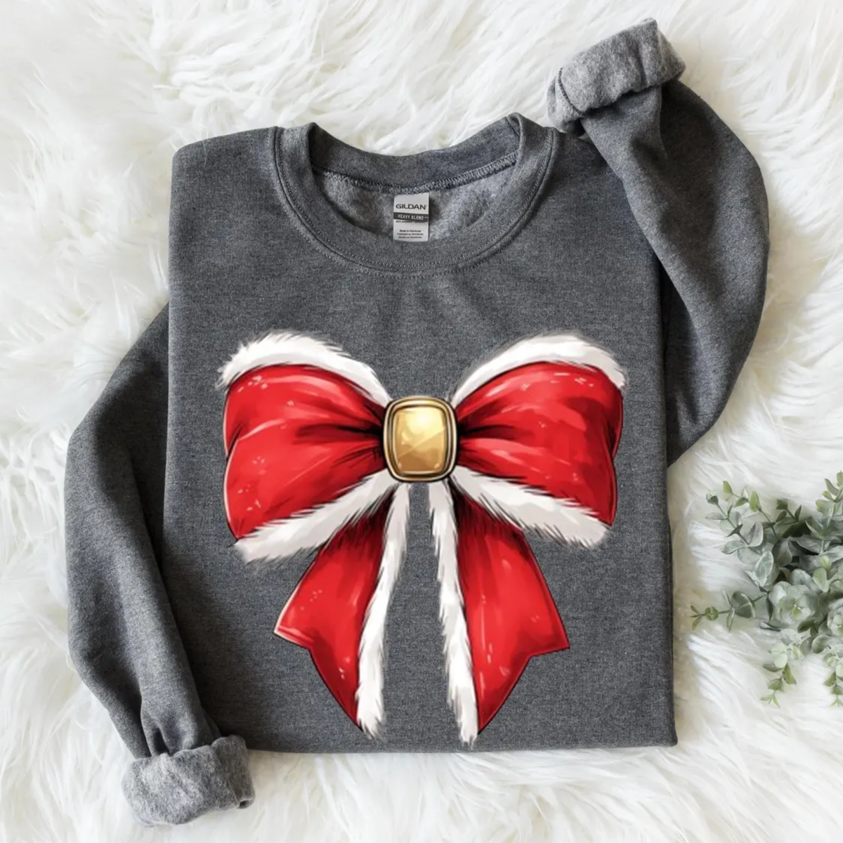 Vintage Bow Christmas Sweatshirt