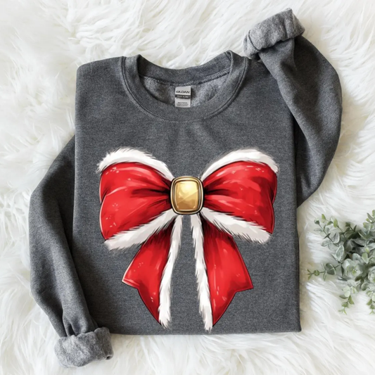 Vintage Bow Christmas Sweatshirt