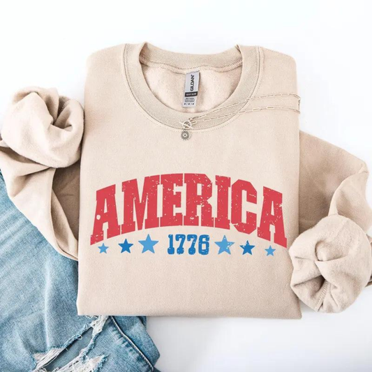 AMERICA 1776 Sweatshirt - Sandstone