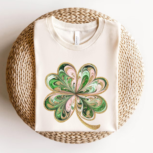 Shamrock St Patrick's Day Shirt - Sandstone