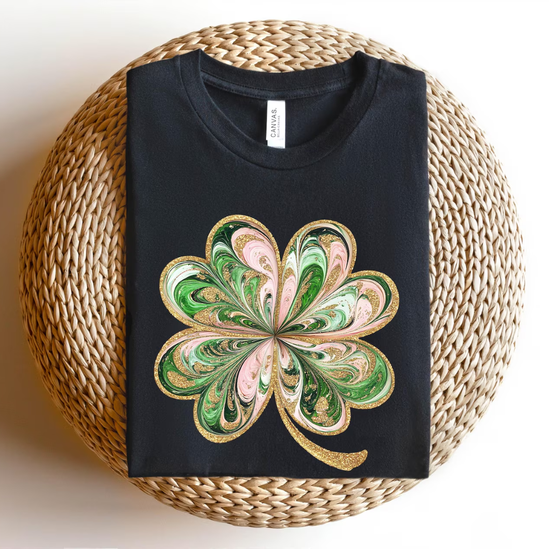 Shamrock St Patrick's Day Shirt - Black