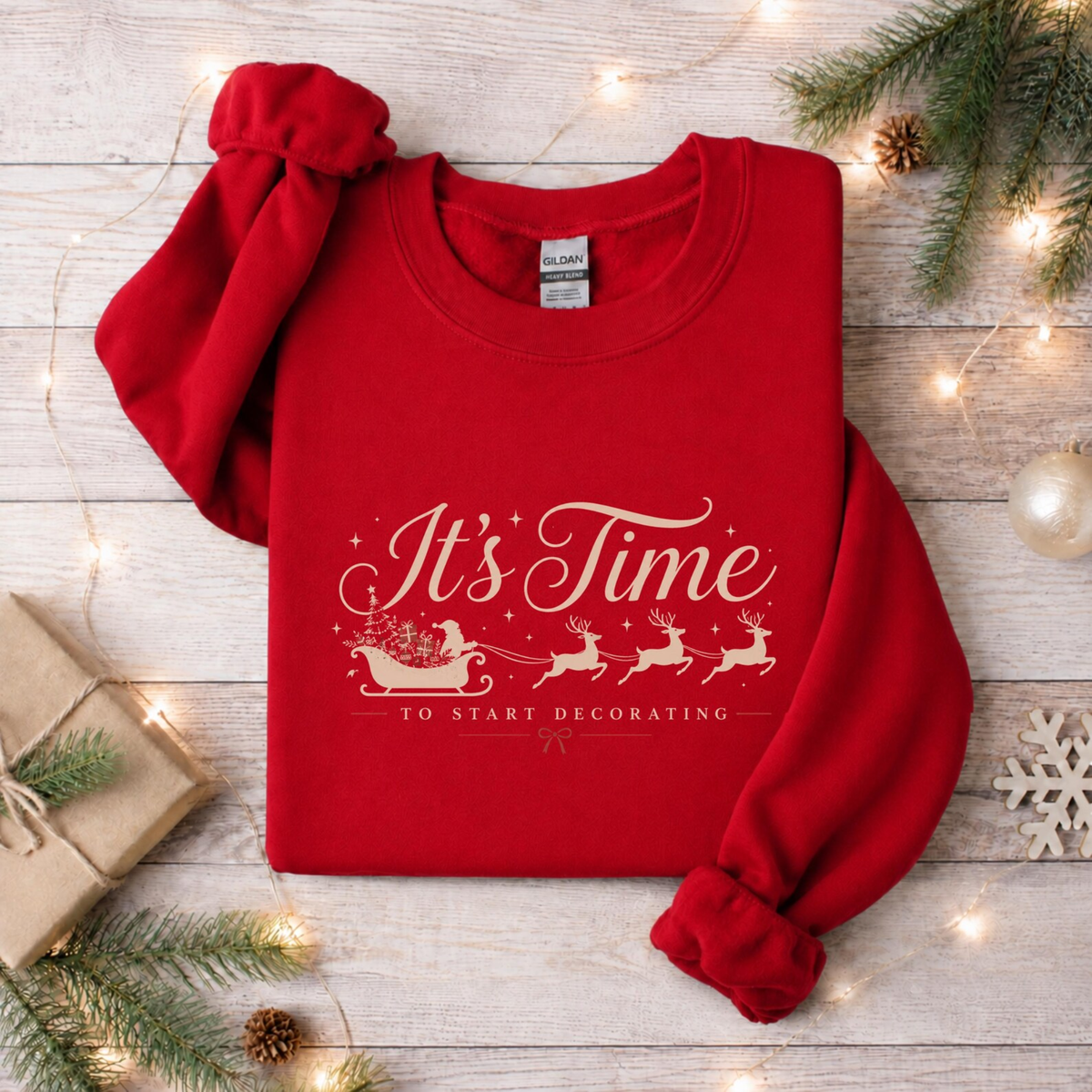 It's Time Christmas Sweatshirt