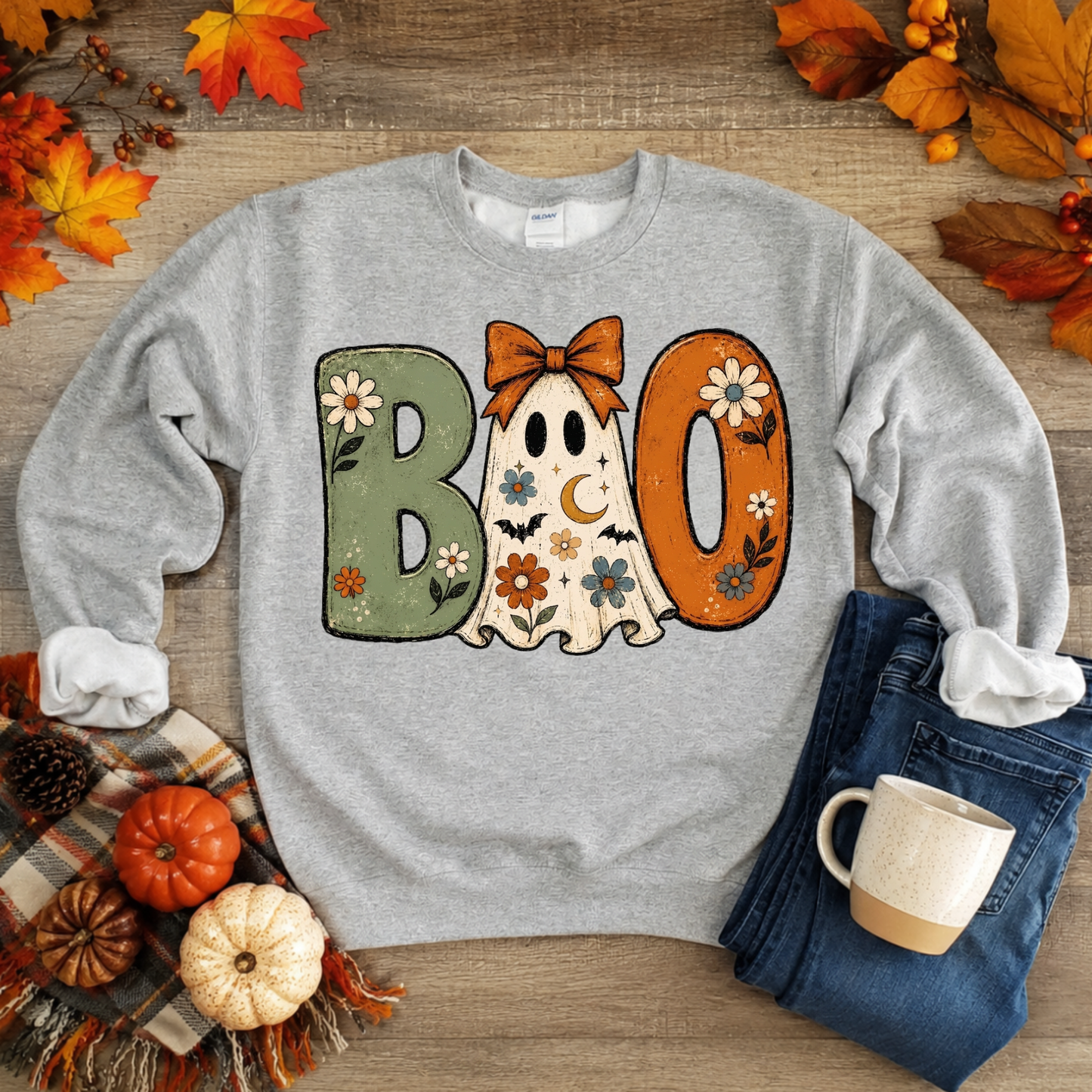 BOO Ghost Autumn Sweatshirt