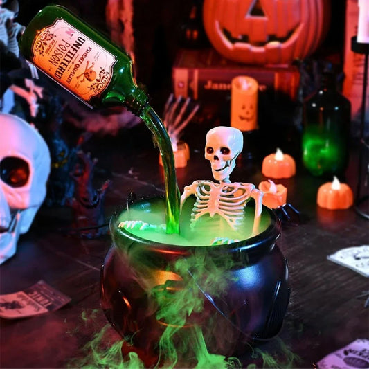Floating Potion Cauldron – Fog, Glow & Levitating Bottle