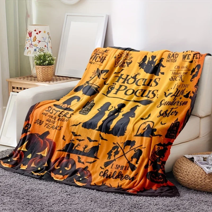 Witchy Halloween Cozy Blanket