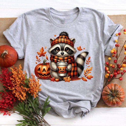 Autumn Raccoon Fall Shirt