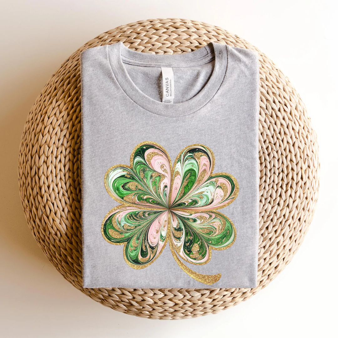 Shamrock St Patrick's Day Shirt - Sport Grey
