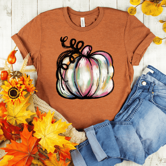 Watercolor Pumpkin Fall Shirt