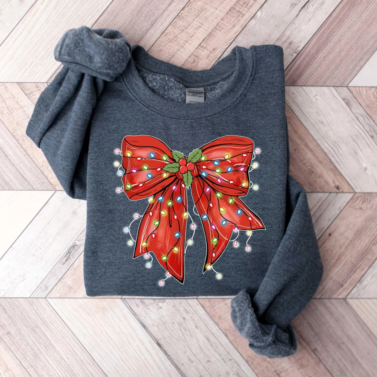 Vintage Bow Christmas Sweatshirt