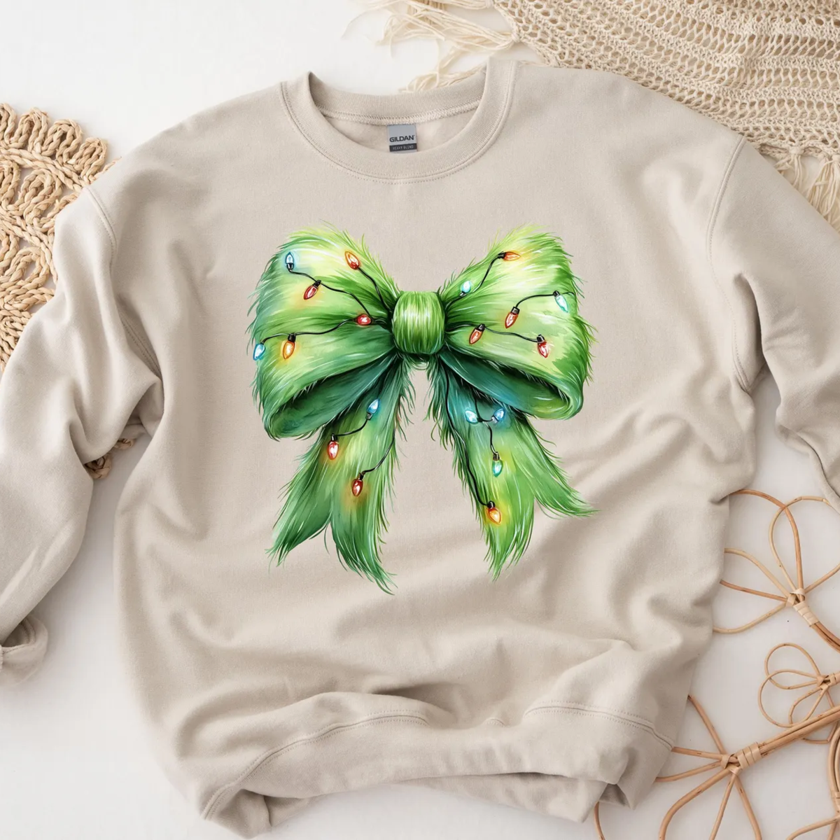 Vintage Bow Christmas Sweatshirt