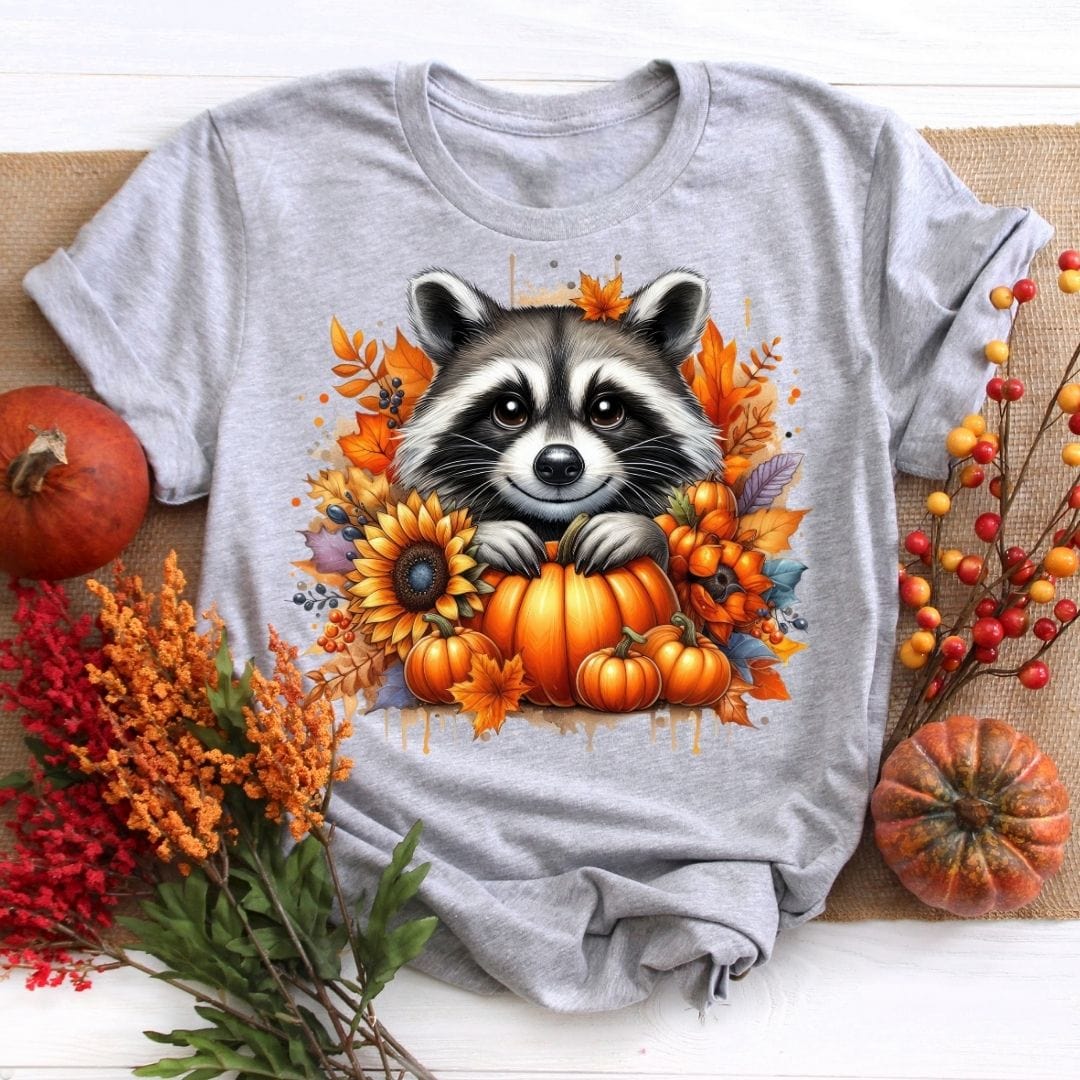 Autumn Raccoon Fall Shirt