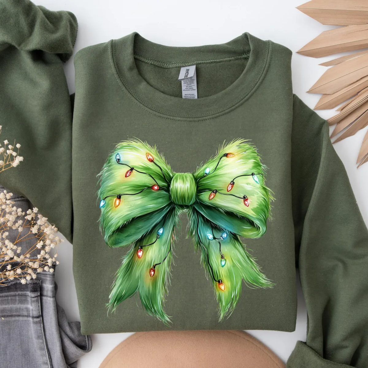 Vintage Bow Christmas Sweatshirt
