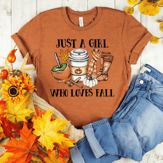 Girl Who Loves Fall Shirt