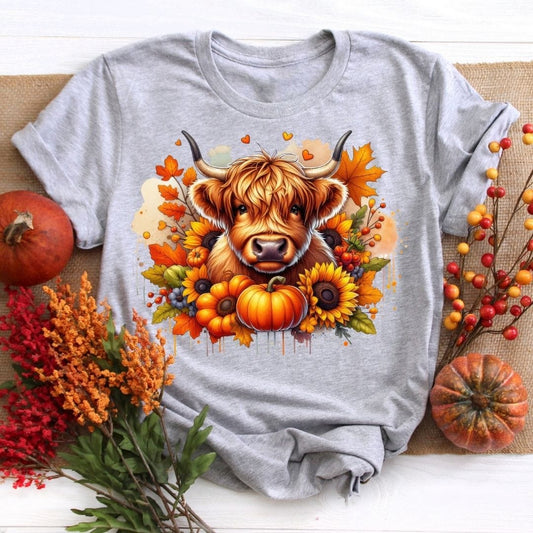 Autumn Cow Fall Shirt