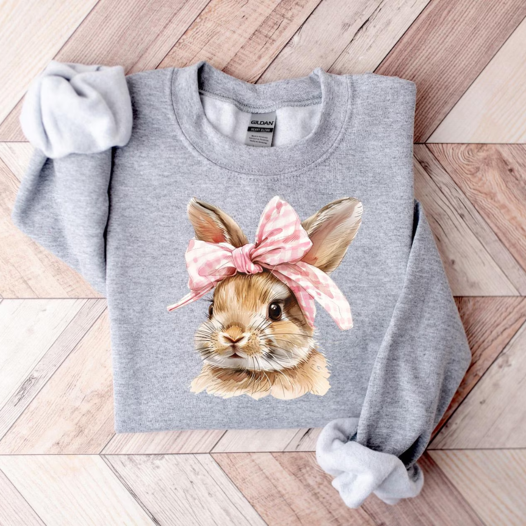 Bunny Easter Sweatshirt - Sport Grey