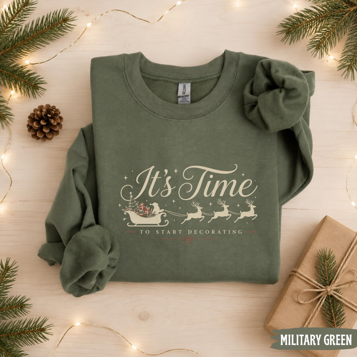 It's Time Christmas Sweatshirt