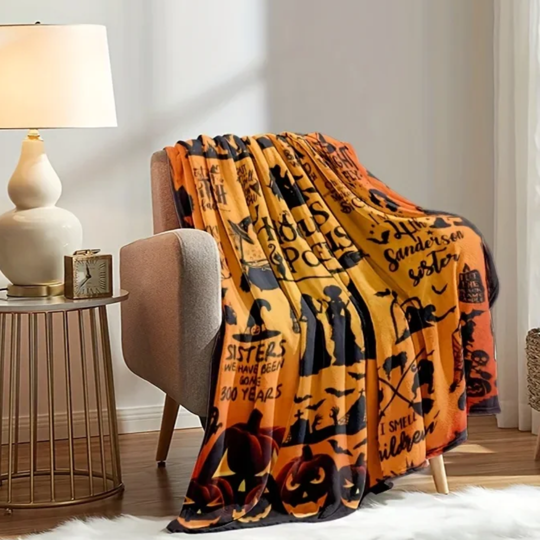 Witchy Halloween Cozy Blanket