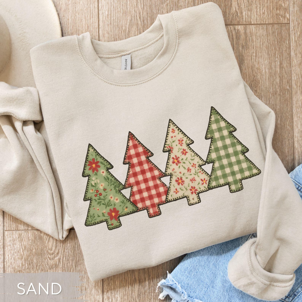 Festive Trees Christmas Sweatshirt