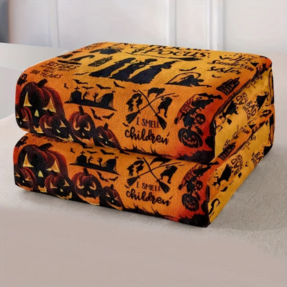 Witchy Halloween Cozy Blanket