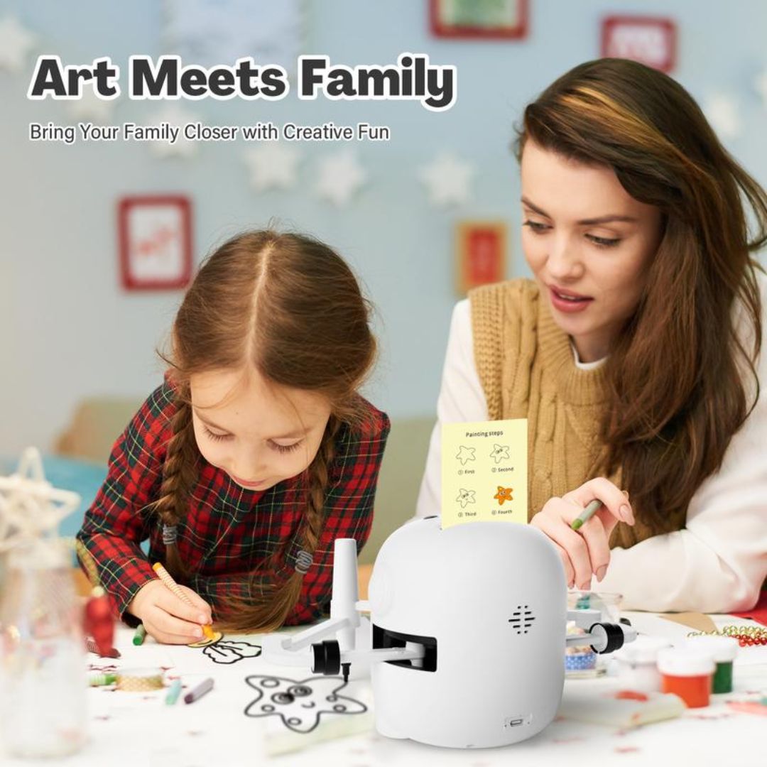 🎨 Smart Drawing Robot™ – Montessori Educational Art Buddy for Kids