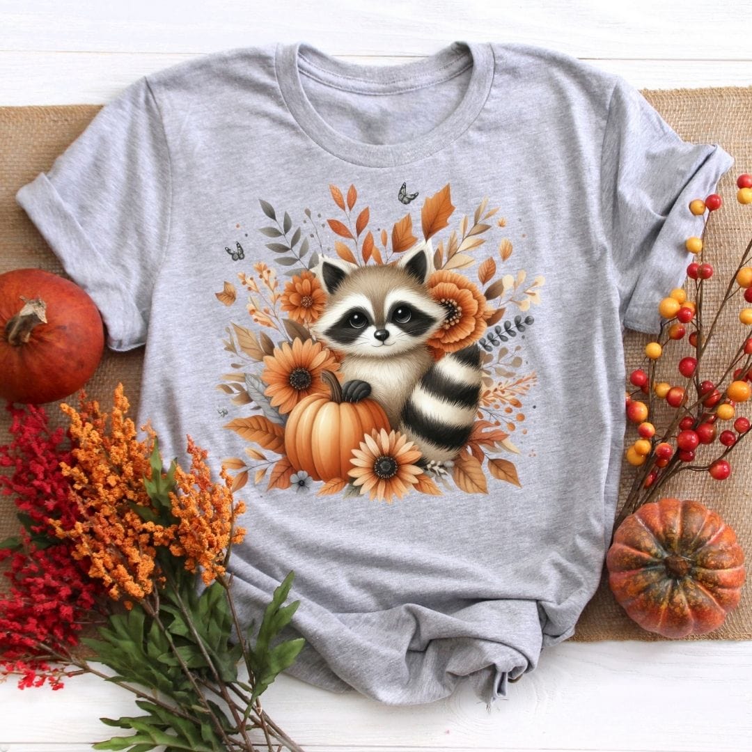 Autumn Raccoon Fall Shirt