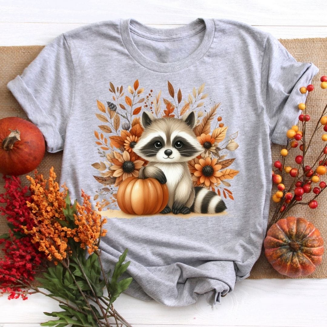 Autumn Raccoon Fall Shirt