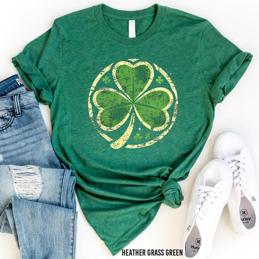 Shamrock Heart St Patrick's Day Shirt - Green