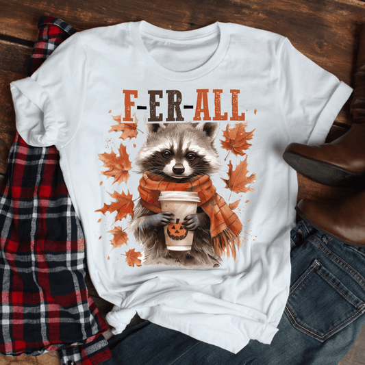 F-er-All Raccoon Fall Shirt