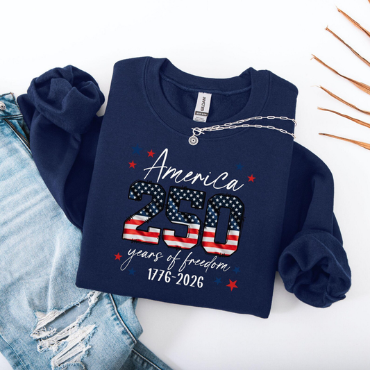 America 250 Independence Day Sweatshirt - Navy