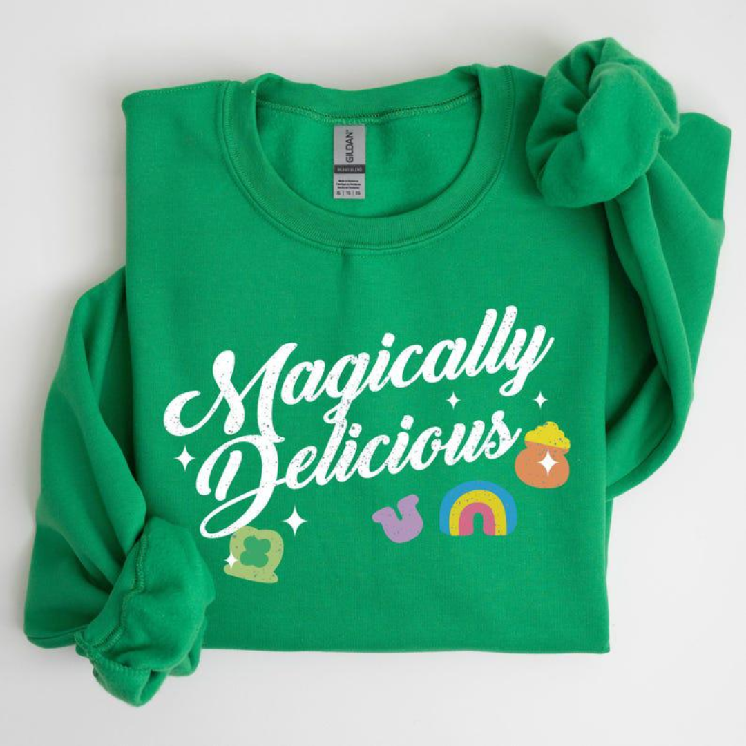 Magically Delicious St Patrick's Day Sweatshirt - Irish Green