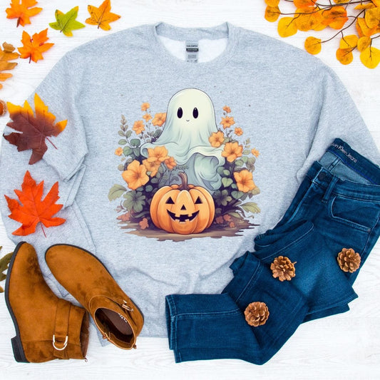 Ghost Pumpkins Fall Sweatshirt