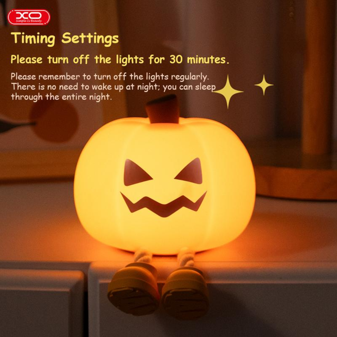 Cute Halloween Pumpkin Silicone Night Light