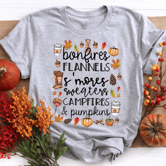 Bonfires Flannels Fall Shirt