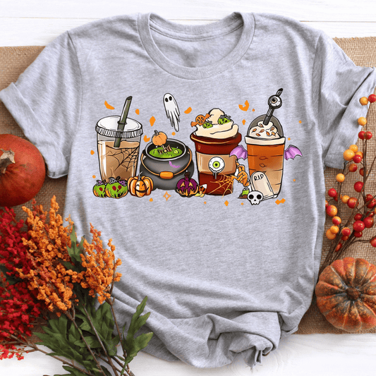 Autumn Graphic Coffee Fall Shirt