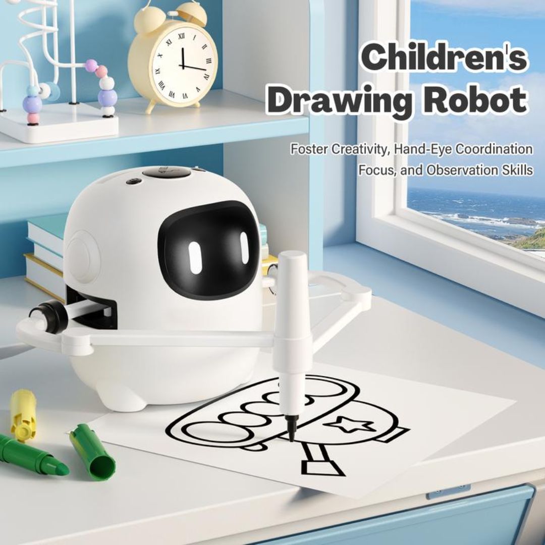 🎨 Smart Drawing Robot™ – Montessori Educational Art Buddy for Kids