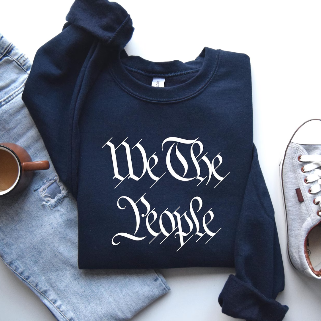We The People 4th of July Sweatshirt - Navy