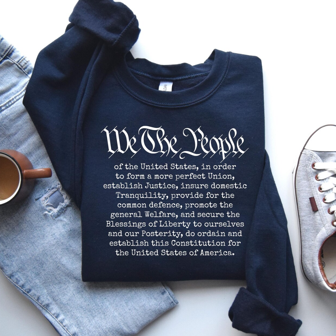 We The People 4th of July Sweatshirt - Navy