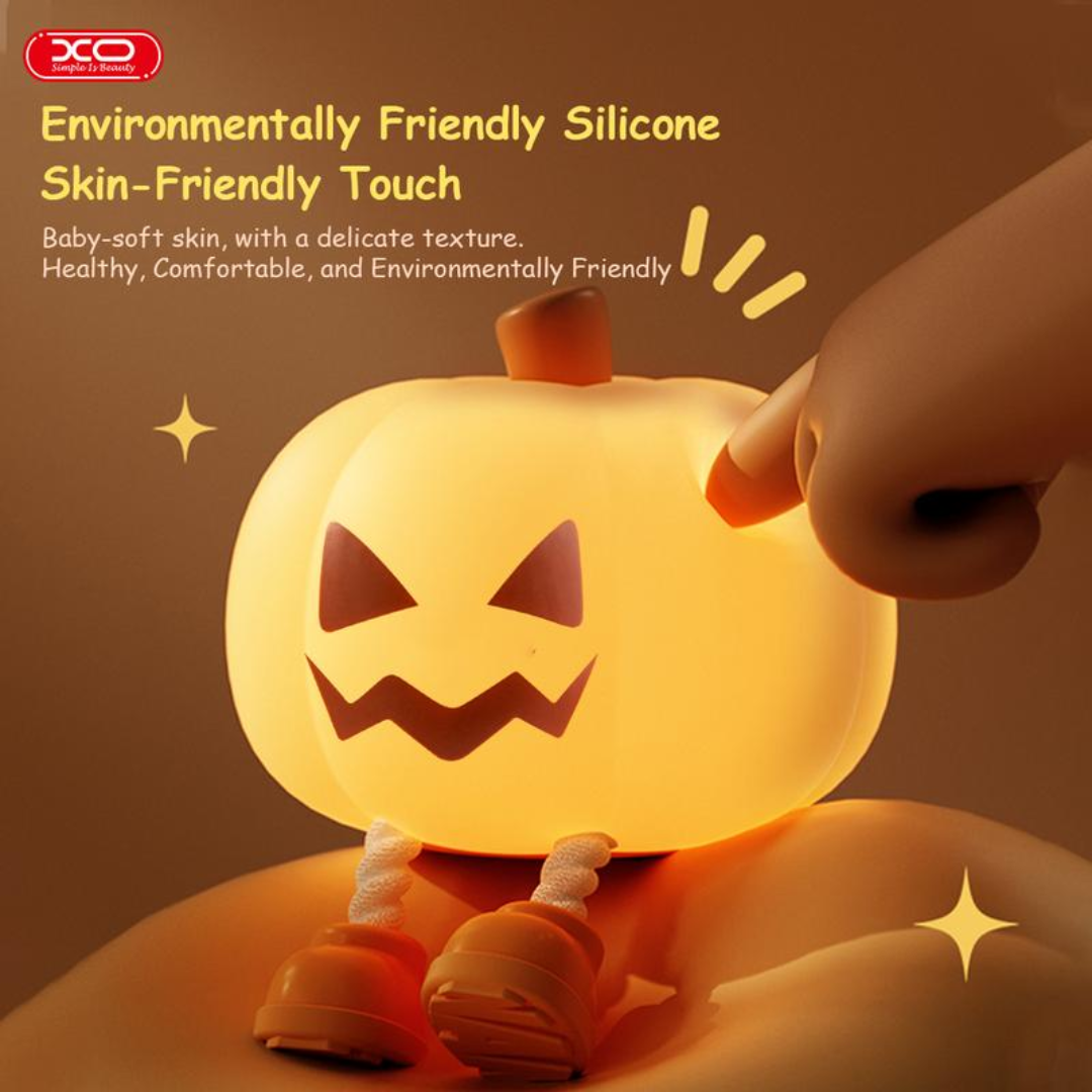 Cute Halloween Pumpkin Silicone Night Light
