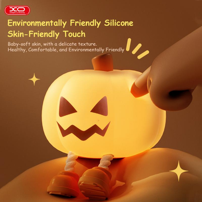 Cute Halloween Pumpkin Silicone Night Light