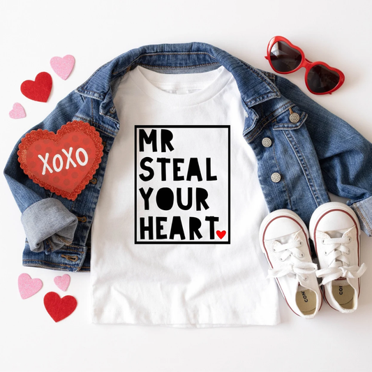 Mr Steal Your Heart Valentine's Day Youth Shirt