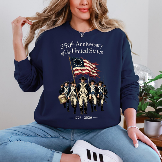 USA 250th Anniversary Sweatshirt - Navy Blue