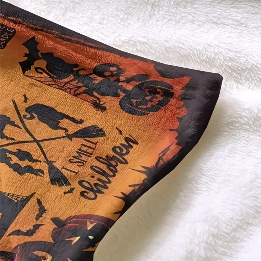 Witchy Halloween Cozy Blanket