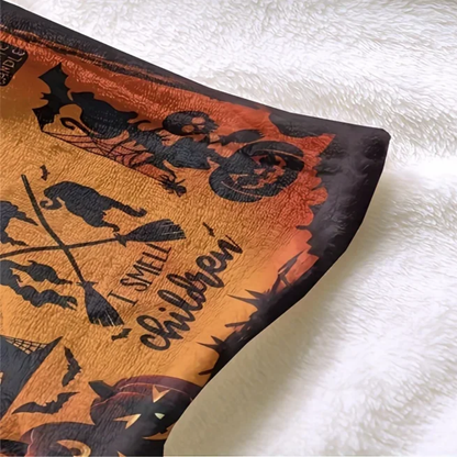 Witchy Halloween Cozy Blanket