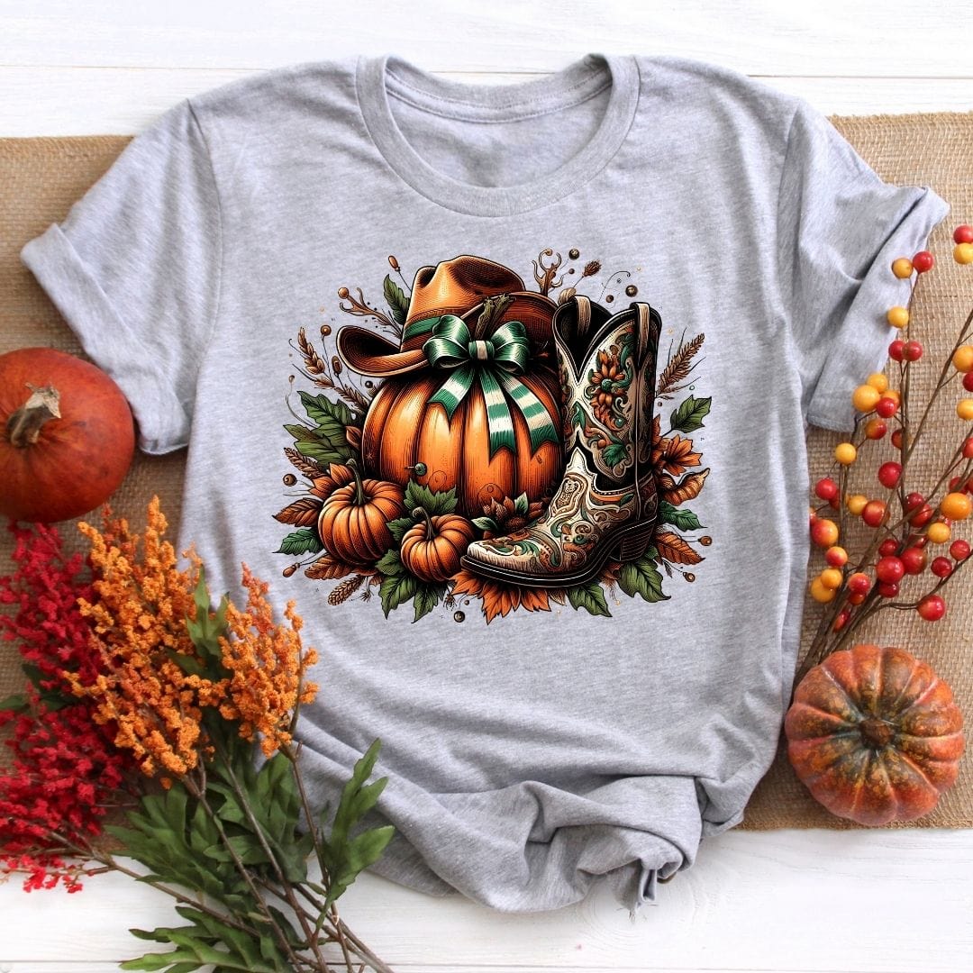 Pumpkin Western Fall Shirt