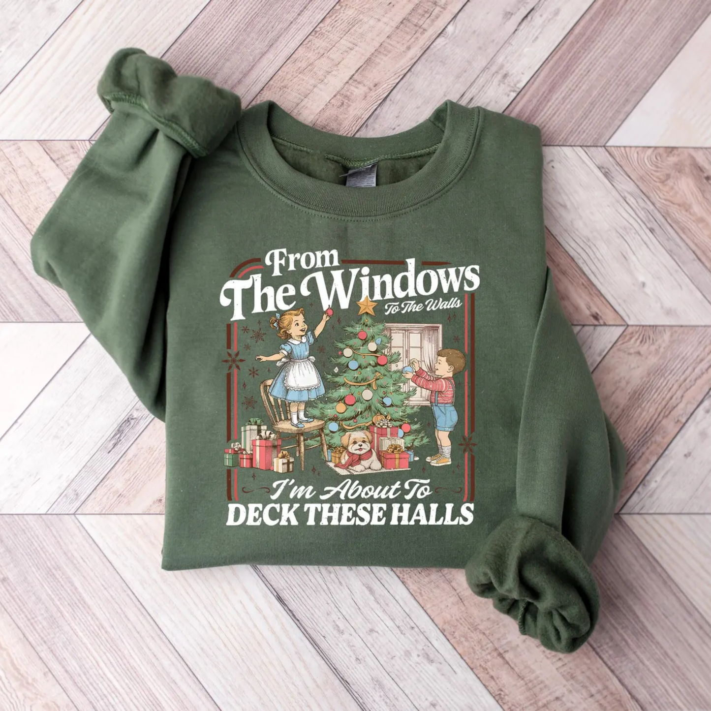 Windows Halls Christmas Sweatshirt